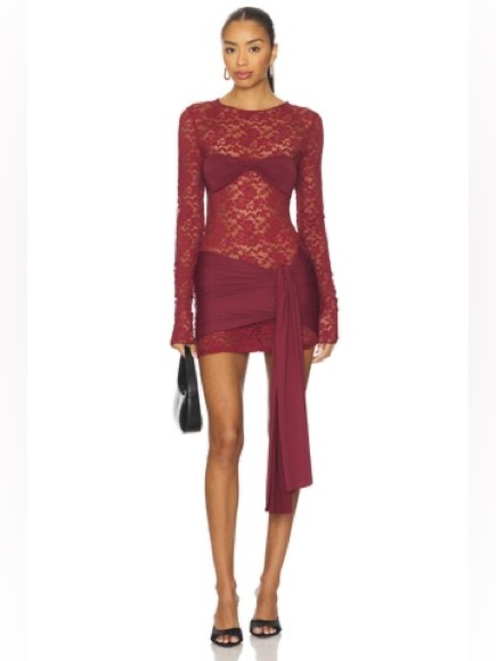 Lioness Midnight Mini Dress in Garnet